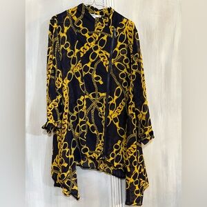 Elegant Chain Pattern Women's Blouse